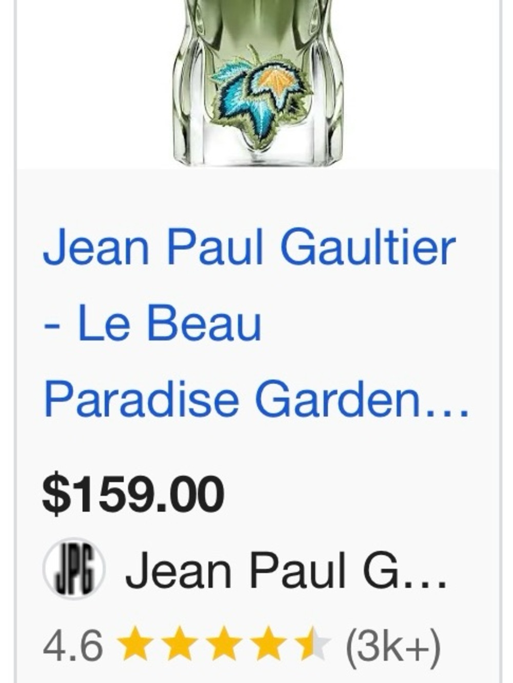 Jean Paul Gaultier Green and Gold Leaf Embellished Pendant